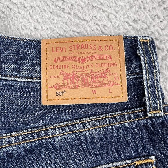 Levi's 501 XX Premium Big "E" Mens Dark Wash Straight Leg Jeans Sz 30 x 31 - Picture 3 of 7